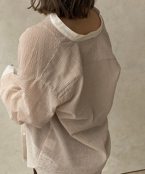 apres jour clair(アプレジュールクレア)の「【apres jour clair】アソートバンドカラーシャツ【ZOZOTOWN限定アイテム】(シャツ/ブラウス・レディース・ベージュ/ネイビー/アイボリー/ブラウン系その他・X-LARGE/フリー)」の13枚目の写真