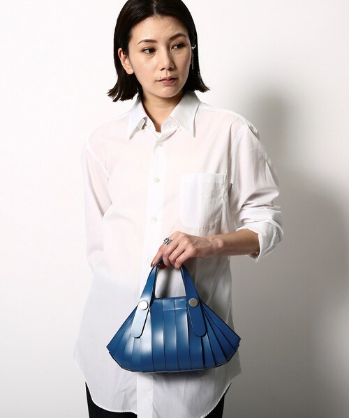 HIROKO HAYASHI（ヒロコハヤシ）の「◆OSSO VIVO(オッソ ヴィーヴォ)2wayバッグ（ハンドバッグ・レディース・オフホワイト/ブラック/グリーン/ブルー・00）」の8枚目の写真