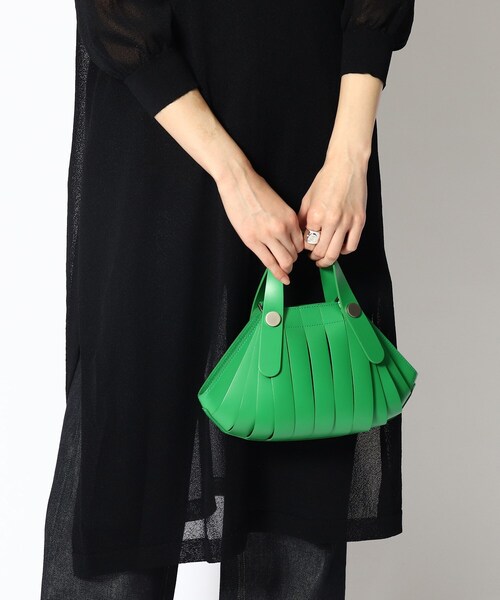 HIROKO HAYASHI（ヒロコハヤシ）の「◆OSSO VIVO(オッソ ヴィーヴォ)2wayバッグ（ハンドバッグ・レディース・オフホワイト/ブラック/グリーン/ブルー・00）」の10枚目の写真