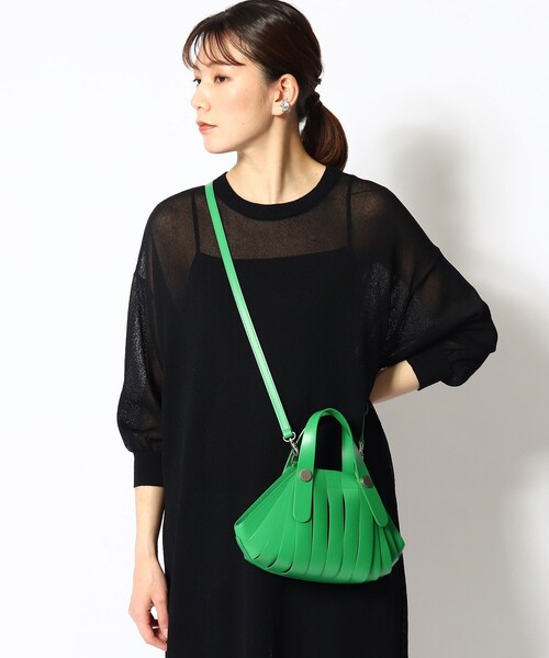 HIROKO HAYASHI（ヒロコハヤシ）の「◆OSSO VIVO(オッソ ヴィーヴォ)2wayバッグ（ハンドバッグ・レディース・オフホワイト/ブラック/グリーン/ブルー・00）」の22枚目の写真