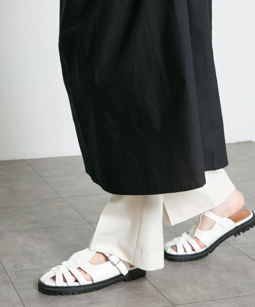 KBF（ケイビーエフ）の「グルカサンダル（サンダル・レディース・オフホワイト/ブラック・37/36/38）」の6枚目の写真
