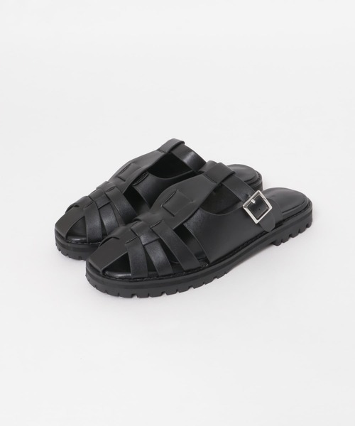 KBF（ケイビーエフ）の「グルカサンダル（サンダル・レディース・オフホワイト/ブラック・37/36/38）」の8枚目の写真