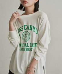 Aunt Marie's（アントマリーズ）の「カレッジロゴロンT（Tシャツ/カットソー）」