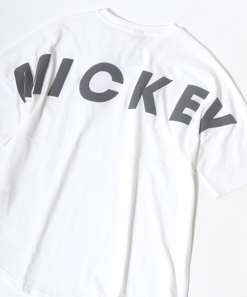 セール 22ss Disney ディズニー ミッキー 発泡バックプリント 半袖tシャツ Tシャツ カットソー Disney ディズニー のファッション通販 Zozotown