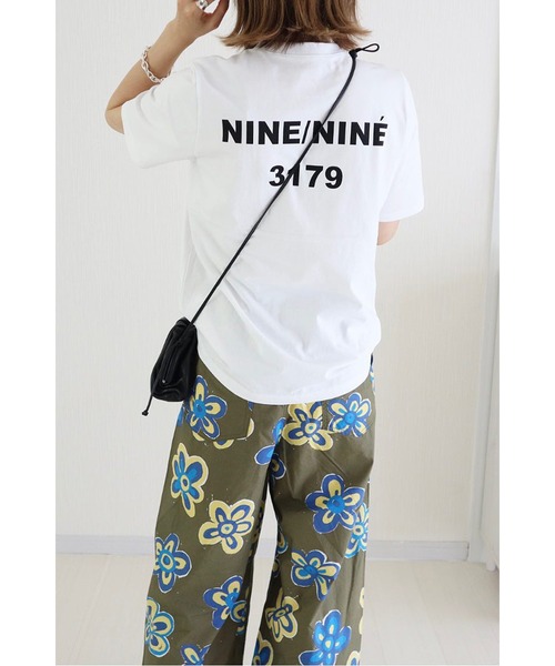 Bonjour Sagan（ボンジュールサガン）の「バックナンバープリントT（Tシャツ/カットソー・レディース・ホワイト/ベージュ/ネイビー/ダークグレー・FREE）」の20枚目の写真