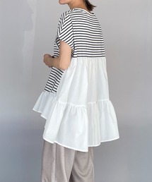 PICCIN | 裾フリルカット切替えプルオーバー(Tシャツ/カットソー)