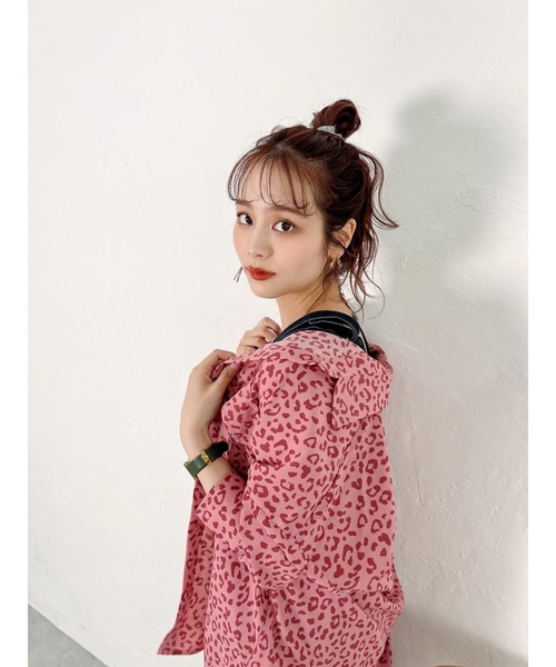 JUMELLE（ジュメロ）の「レオパードシャツ（シャツ/ブラウス・レディース・ピンク/クリーム・FREE）」の4枚目の写真