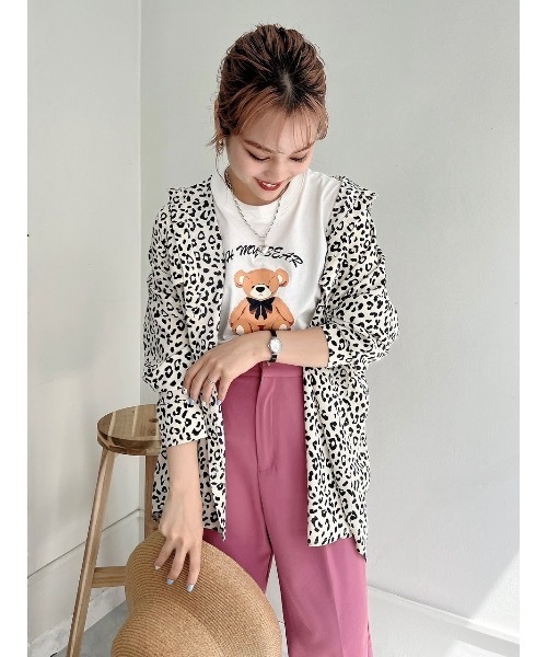JUMELLE（ジュメロ）の「レオパードシャツ（シャツ/ブラウス・レディース・ピンク/クリーム・FREE）」の6枚目の写真