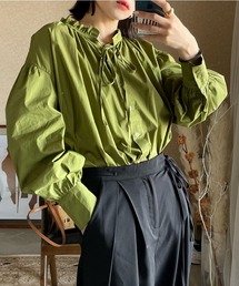 gather cotton blouse