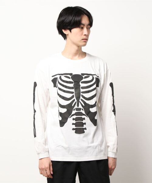 MYne（マイン）の「MYne マイン / Bone Printed L/S T-Shirt