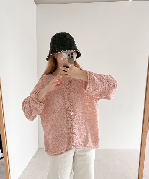 Bab（バブ）の「配色バケットハット（ハット・レディース・ブラック/アイボリー/キャメル・ONESIZE）」の13枚目の写真