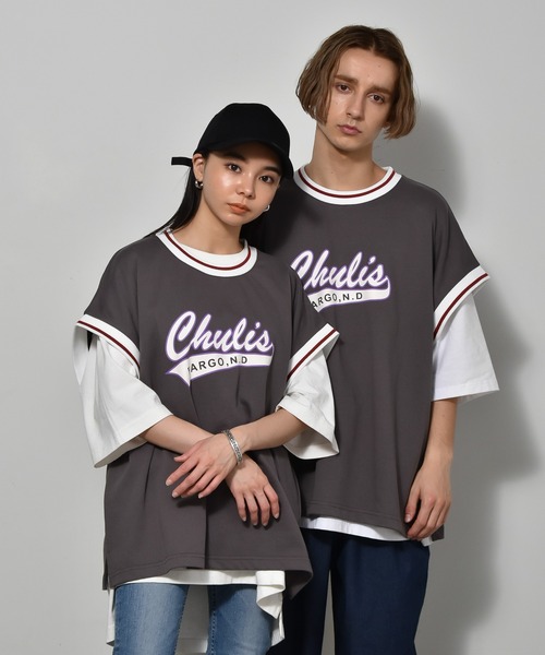 Starting Over(スターティングオーバー)の「裏毛リブラインプリントベスト(ベスト・メンズ・チャコール/アイボリー/グリーン・L/XL/M)」の3枚目の写真