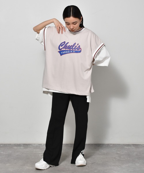 Starting Over(スターティングオーバー)の「裏毛リブラインプリントベスト(ベスト・メンズ・チャコール/アイボリー/グリーン・L/XL/M)」の22枚目の写真