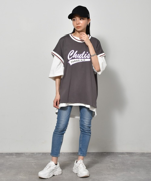 Starting Over(スターティングオーバー)の「裏毛リブラインプリントベスト(ベスト・メンズ・チャコール/アイボリー/グリーン・L/XL/M)」の7枚目の写真