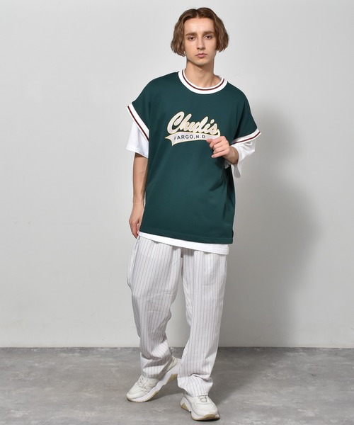 Starting Over(スターティングオーバー)の「裏毛リブラインプリントベスト(ベスト・メンズ・チャコール/アイボリー/グリーン・L/XL/M)」の14枚目の写真