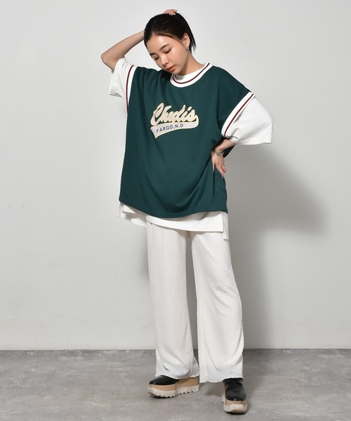 Starting Over(スターティングオーバー)の「裏毛リブラインプリントベスト(ベスト・メンズ・チャコール/アイボリー/グリーン・L/XL/M)」の12枚目の写真