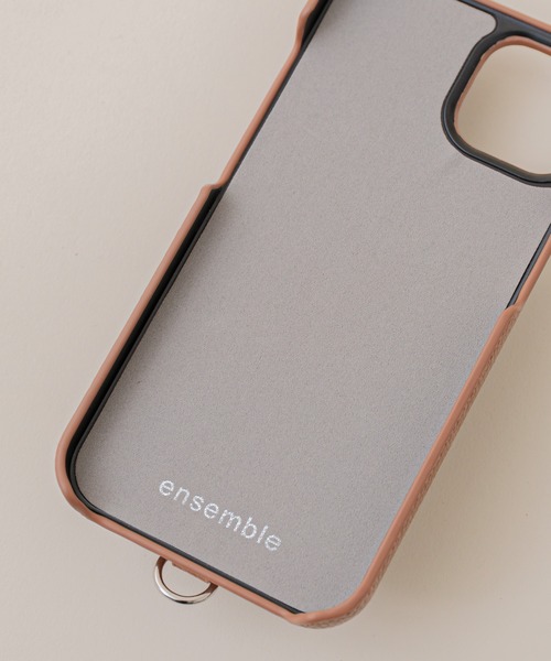 ensemble(皮革ブランド)（アンサンブル）の「iPhoneケースポルテ3 　【iPhone13 iPhone13Pro iPhone13mini iPhone12 iPhone12Pro  iPhone11   iPhone6/6s/7/8/SE2/SE3 対応】（スマホケース/カバー・レディース・グレー/ライトグレー/カーキ/ベージュ/ブラウン/ブラック・C/D/A/E/B/F）」の22枚目の写真