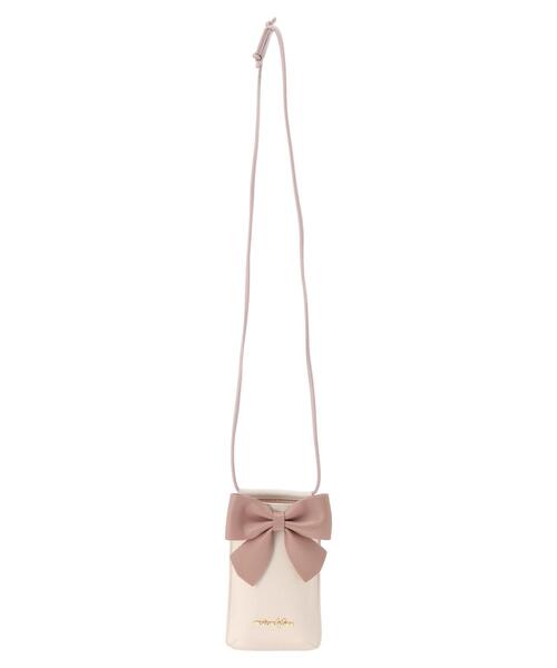 Maison de FLEUR（メゾンドフルール）の「リボンガジェットショルダーバッグ（ショルダーバッグ・レディース・アイボリー/ブラック・FREE）」の9枚目の写真