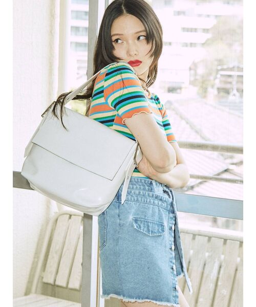 jouetie(ジュエティ)の「フロントボタンダブルスカパン(その他パンツ・レディース・ブラック/ピンク/ライトブルー・MEDIUM)」の7枚目の写真