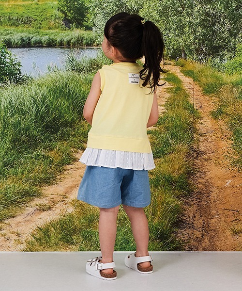 kladskap（クレードスコープ）の「裾ネコ4分丈パンツ（その他パンツ・キッズ・ピンク/サックスブルー・90cm/100cm/110cm/120cm）」の15枚目の写真