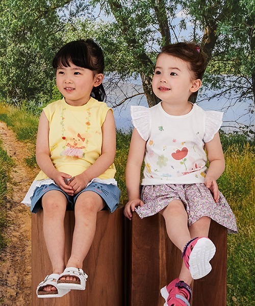 kladskap（クレードスコープ）の「裾ネコ4分丈パンツ（その他パンツ・キッズ・ピンク/サックスブルー・90cm/100cm/110cm/120cm）」の17枚目の写真