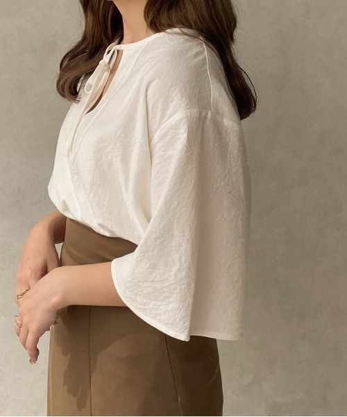 apres jour clair(アプレジュールクレア)の「【apres jour clair】カフタンチュニックブラウス【ZOZOTOWN限定アイテム】(シャツ/ブラウス・レディース・ホワイト/ライトベージュ・フリー/X-LARGE)」の9枚目の写真