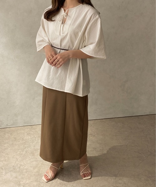 apres jour clair(アプレジュールクレア)の「【apres jour clair】カフタンチュニックブラウス【ZOZOTOWN限定アイテム】(シャツ/ブラウス・レディース・ホワイト/ライトベージュ・フリー/X-LARGE)」の11枚目の写真