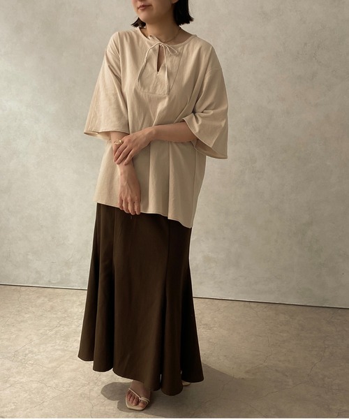 apres jour clair(アプレジュールクレア)の「【apres jour clair】カフタンチュニックブラウス【ZOZOTOWN限定アイテム】(シャツ/ブラウス・レディース・ホワイト/ライトベージュ・フリー/X-LARGE)」の14枚目の写真