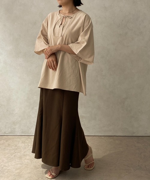 apres jour clair(アプレジュールクレア)の「【apres jour clair】カフタンチュニックブラウス【ZOZOTOWN限定アイテム】(シャツ/ブラウス・レディース・ホワイト/ライトベージュ・フリー/X-LARGE)」の15枚目の写真
