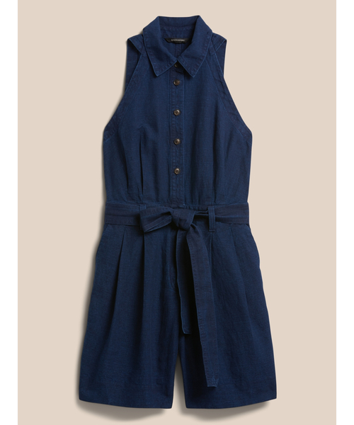 Banana Republic(バナナリパブリック)の「キャンプ オールインワン(つなぎ/オールインワン・レディース・インディゴブルー・2/4/0/00/6)」の4枚目の写真
