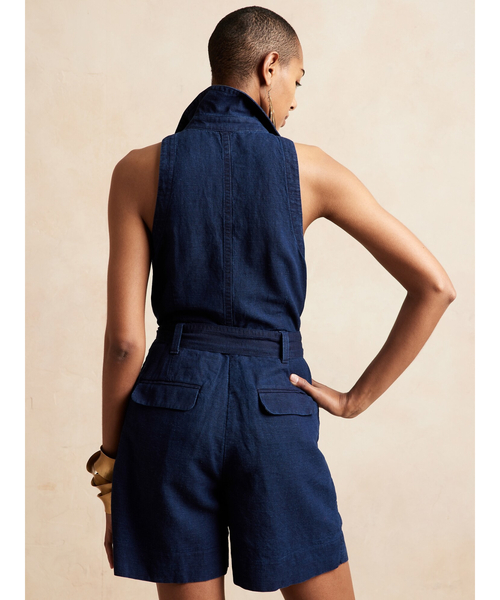 Banana Republic(バナナリパブリック)の「キャンプ オールインワン(つなぎ/オールインワン・レディース・インディゴブルー・2/4/0/00/6)」の5枚目の写真