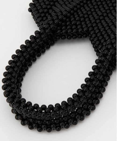 Casselini（キャセリーニ）の「Casselini(キャセリーニ)ハートビーズバッグ（ハンドバッグ・レディース・ブラック/シルバー/アイボリー・FREE）」の16枚目の写真