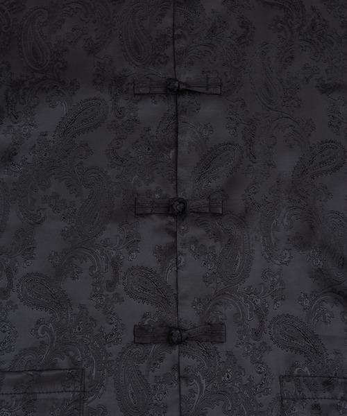 PUNYUS(プニュズ)の「チャイナ柄半袖シャツ(シャツ/ブラウス・レディース・ベージュ/ブラック/ブルー・3/4/1/2)」の5枚目の写真