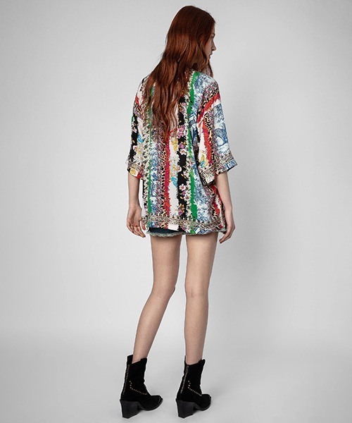 ZADIG&VOLTAIRE(ザディグ エ ヴォルテール)の「TONG CDC MIX PRINT BROD(その他アウター・レディース・マルチ・S/M/XS)」の2枚目の写真