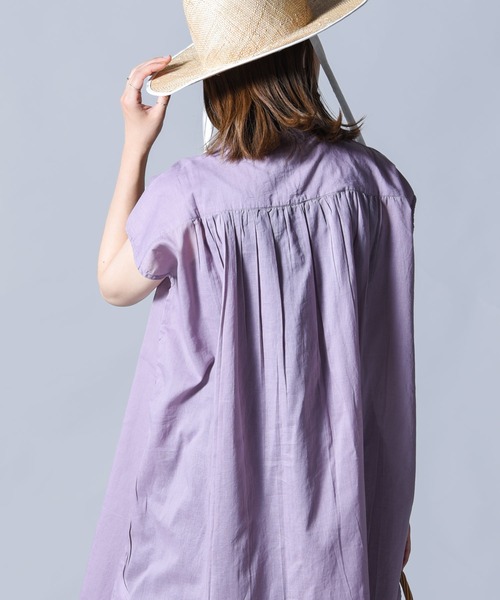 folka（フォルカ）の「【folka（フォルカ）】ギャザーブラウス（シャツ/ブラウス・レディース・オフホワイト/ブラック/ブラウン/ラベンダー・ONE SIZE）」の18枚目の写真