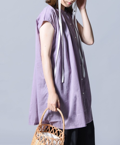 folka（フォルカ）の「【folka（フォルカ）】ギャザーブラウス（シャツ/ブラウス・レディース・オフホワイト/ブラック/ブラウン/ラベンダー・ONE SIZE）」の19枚目の写真