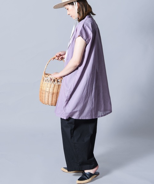 folka（フォルカ）の「【folka（フォルカ）】ギャザーブラウス（シャツ/ブラウス・レディース・オフホワイト/ブラック/ブラウン/ラベンダー・ONE SIZE）」の21枚目の写真