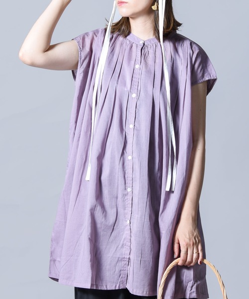 folka（フォルカ）の「【folka（フォルカ）】ギャザーブラウス（シャツ/ブラウス・レディース・オフホワイト/ブラック/ブラウン/ラベンダー・ONE SIZE）」の22枚目の写真