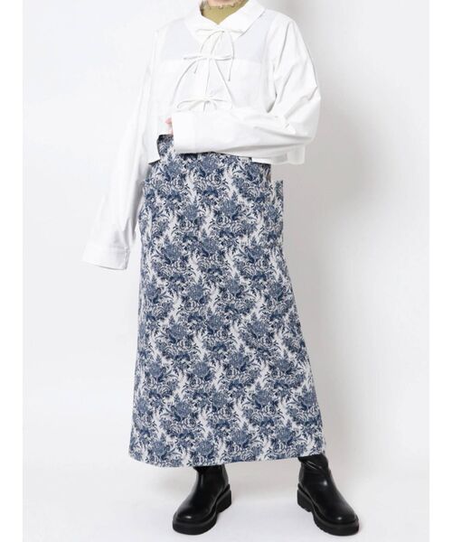 merry jenny（メリージェニー）の「ショートキリカエリボンシャツ（シャツ/ブラウス・レディース・オフホワイト/ブラック・FREE）」の17枚目の写真