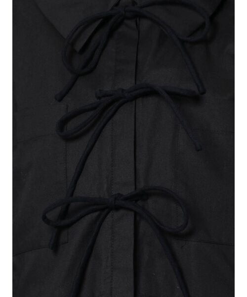 merry jenny（メリージェニー）の「ショートキリカエリボンシャツ（シャツ/ブラウス・レディース・オフホワイト/ブラック・FREE）」の16枚目の写真