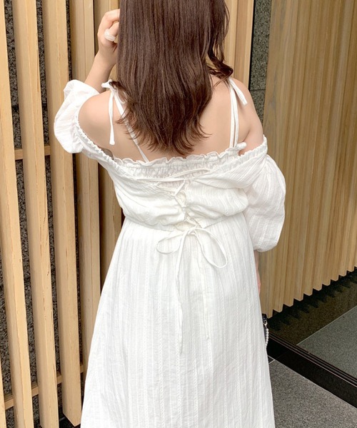 OLIVE des OLIVE（オリーブデオリーブ）の「セットワンピース（ワンピース・レディース・ブラック/オフホワイト/イエロー/オレンジ・FREE）」の8枚目の写真