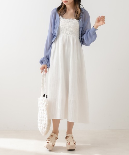 OLIVE des OLIVE（オリーブデオリーブ）の「セットワンピース（ワンピース・レディース・ブラック/オフホワイト/イエロー/オレンジ・FREE）」の9枚目の写真