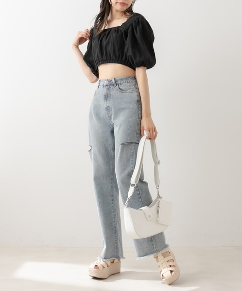 OLIVE des OLIVE（オリーブデオリーブ）の「セットワンピース（ワンピース・レディース・ブラック/オフホワイト/イエロー/オレンジ・FREE）」の18枚目の写真