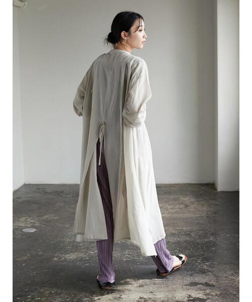 CRAFT STANDARD BOUTIQUE(クラフトスタンダードブティック)の「羽織りワンピース *◆(ワンピース・レディース・ブラック/ベージュ・FREE)」の22枚目の写真