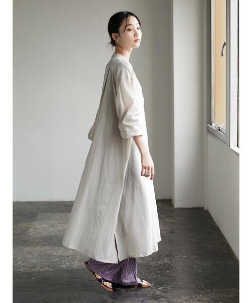 CRAFT STANDARD BOUTIQUE(クラフトスタンダードブティック)の「羽織りワンピース *◆(ワンピース・レディース・ブラック/ベージュ・FREE)」の21枚目の写真