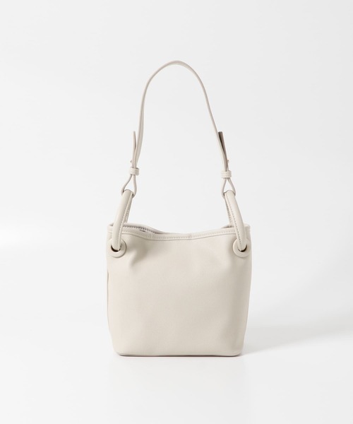 URBAN RESEARCH（アーバンリサーチ）の「リングハンドル2WAYバッグ（ハンドバッグ・レディース・ブラウン/アイボリー・-）」の3枚目の写真