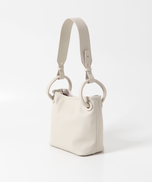 URBAN RESEARCH（アーバンリサーチ）の「リングハンドル2WAYバッグ（ハンドバッグ・レディース・ブラウン/アイボリー・-）」の7枚目の写真