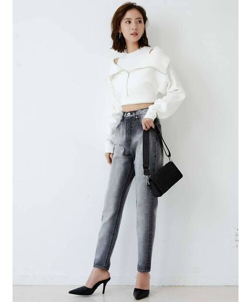 GYDA（ジェイダ）の「GG QUILTING crossbody バッグ（ショルダーバッグ・レディース・アイボリー/ブラック・FREE）」の3枚目の写真