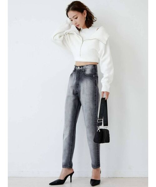 GYDA（ジェイダ）の「GG QUILTING crossbody バッグ（ショルダーバッグ・レディース・アイボリー/ブラック・FREE）」の4枚目の写真