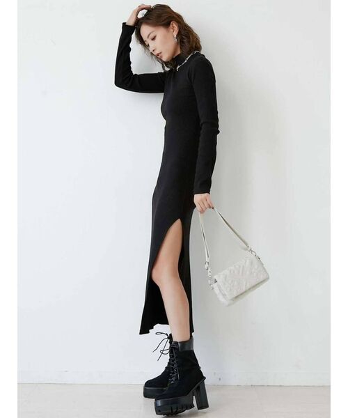 GYDA（ジェイダ）の「GG QUILTING crossbody バッグ（ショルダーバッグ・レディース・アイボリー/ブラック・FREE）」の5枚目の写真